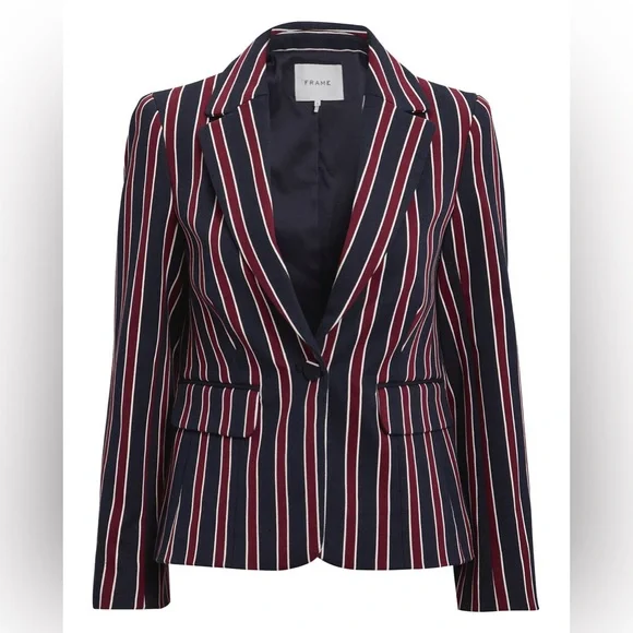 FRAME Striped Blazer - 8 - Picture 4 of 14